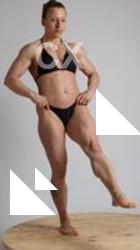 KAROLINA STANDING ON ONE FOOT