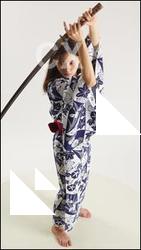 HIMIKAY WOMAN POSES WITH SWORD SAORI