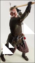 Fighting medieval warrior Sigvid