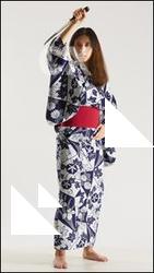 HIMIKAY WOMAN POSES WITH DAGGER SAORI