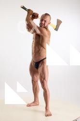 Duncan Fighting With Axe Pose