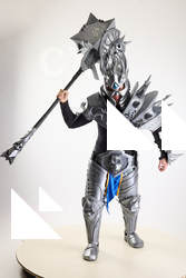 Yelvik Lich King Cosplay Pose With Mace