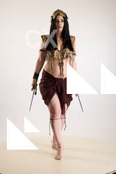 Moira Cosplay Ancksumanun Pose With Daggers