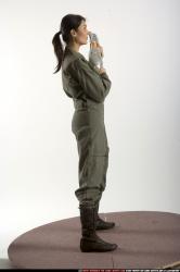 Woman Adult Athletic White Martial art Standing poses Army