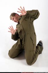 Man Adult Average White Neutral Kneeling poses Army