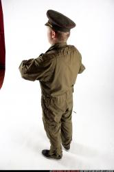 Man Young Average White Holding Standing poses Army