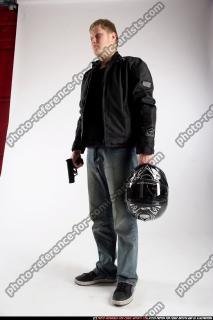 Janisone biker3-standing-helmet-pistol