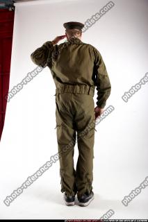 Janisone saluting