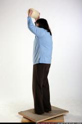 Woman Old Chubby White Throwing Standing poses Casual