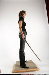 Woman Adult Athletic White Martial art Standing poses Casual