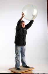 Man Adult Chubby White Throwing Standing poses Casual