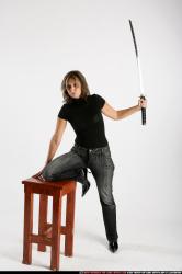 Woman Adult Athletic White Martial art Standing poses Casual