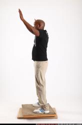 Man Old Average Black Neutral Standing poses Casual