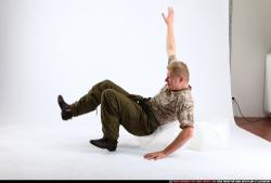 Man Adult Average White Neutral Moving poses Army
