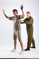 Adult Average White Neutral Standing poses Army Men