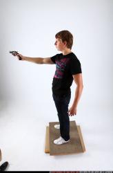Young Athletic Another Fighting with gun Standing poses Sportswear Men