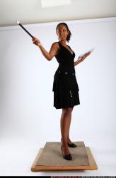 Woman Young Athletic Black Magic Standing poses Casual