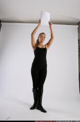Woman Adult Athletic White Holding Standing poses