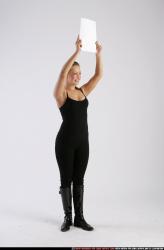 Woman Adult Athletic White Holding Standing poses