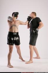 Adult Athletic White Fist fight Standing poses Sportswear Men