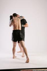 Adult Athletic White Fist fight Standing poses Sportswear Men