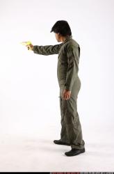 Man Adult Average Fighting with gun Standing poses Army Asian