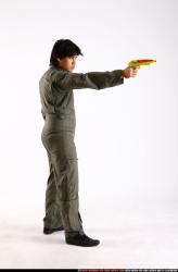 Man Adult Average Fighting with gun Standing poses Army Asian