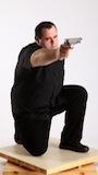SLAVOJ_SLAVOJ MOBSTER-KNEELING-AIMING-PISTOL