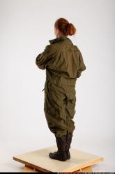 Woman Adult Average White Neutral Standing poses Army