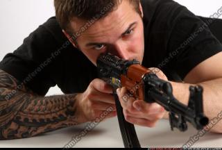 2013 06 ALEX LAYING AIMING AK-47 10