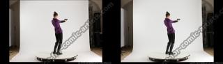 2013 07 3D STEREOSCOPIC INNA STANDING SHOOTING PISTOL 05