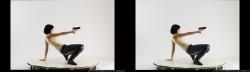 3d-stereoscopic-natalie-leaning-aiming-pistol