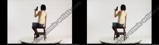 2013 09 3D STEREOSCOPIC NATALIE SITTING PISTOL POSE 04