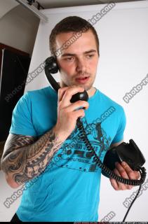 2014 01 ALEX CALLING OLD PHONE POSES 02
