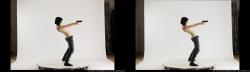 3d-stereoscopic-natalie-leaning-aiming-shooting-pistol