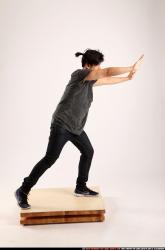 Jerald-standing-pushing