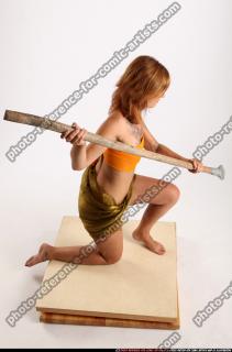 2015 07 AMY PREHISTORIC KNEELING SPEAR ATTACK 06 A
