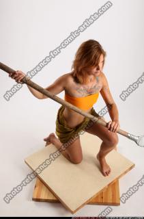 2015 07 AMY PREHISTORIC KNEELING SPEAR ATTACK 07 A