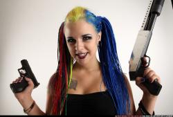 dolores-standing-pistol-shotgun