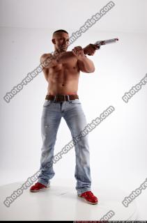 Regelio-standing-aiming-pistol
