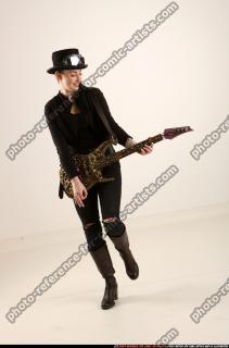 2017 05 CLAUDIA STEAMPUNK PLAYING GUITAR VARIOUS POSES 01