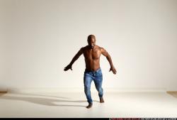 Man Adult Athletic Black Moving poses Pants Dance