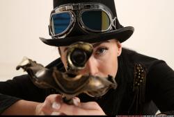 claudia-steampunk-laying-aiming-crossbow-pistol