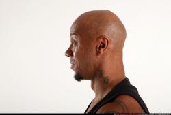 Man Adult Athletic Black Facial expressions Standing poses Casual