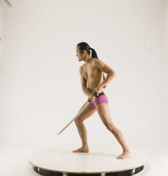 ELMER DIFFERENT POSES WITH KATANA