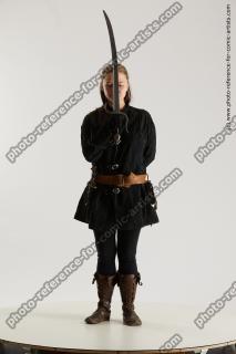 medieval warrior woman with sword vinga 01b