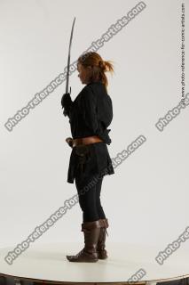 medieval warrior woman with sword vinga 06b