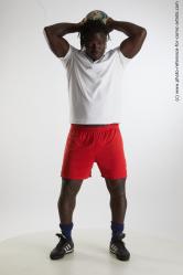 Man Adult Athletic Black Standing poses Sportswear