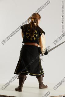 medieval warrior woman with sword vinga 10b