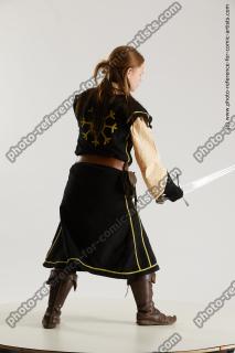 medieval warrior woman with sword vinga 11b